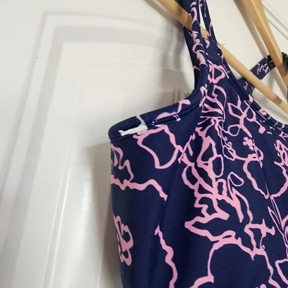 Athleta Girl Reversible Pool Days Bikini Top Pink S/7